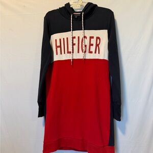 Tommy Hilfiger Black and Red Garment Sweater Dress